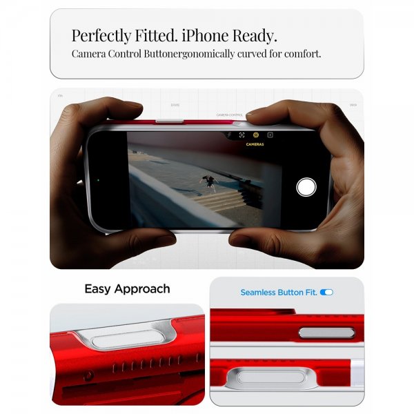 Spigen iPhone 17 Pro Max -kuori Classic C1 MagFit Ruby