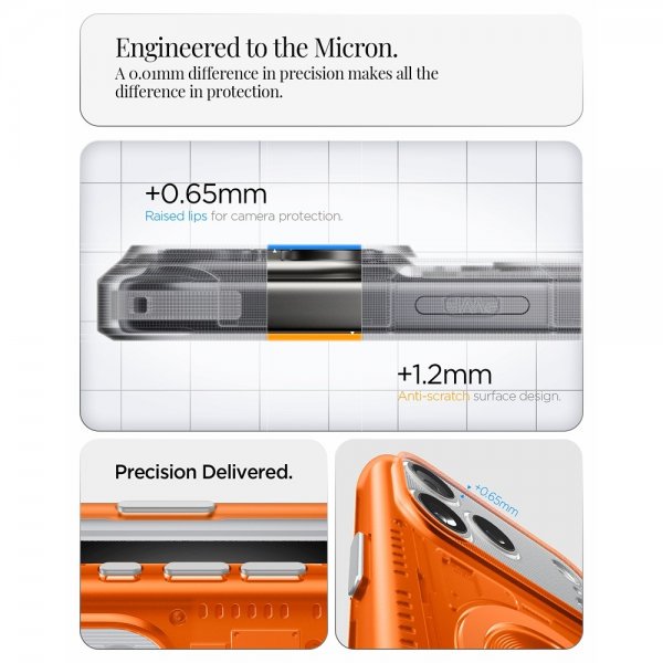 Spigen iPhone 17 Pro Max Kuori Classic C1 MagFit Tangerine