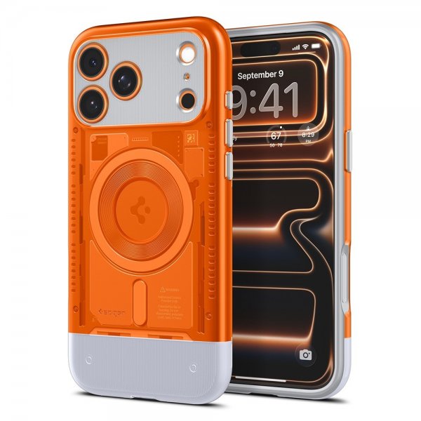 Spigen iPhone 17 Pro Max Kuori Classic C1 MagFit Tangerine