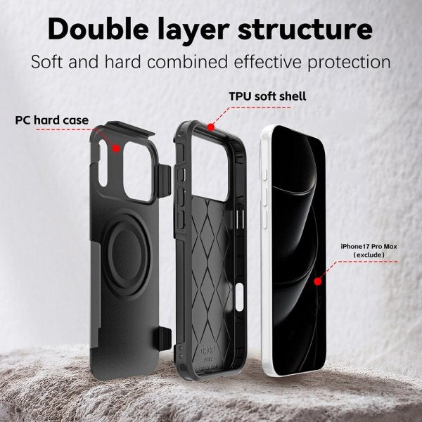 4smarts iPhone 17 Pro Max Defend Case Ultimag, musta