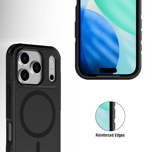 4smarts iPhone 17 Pro Max Defend Case Ultimag, musta