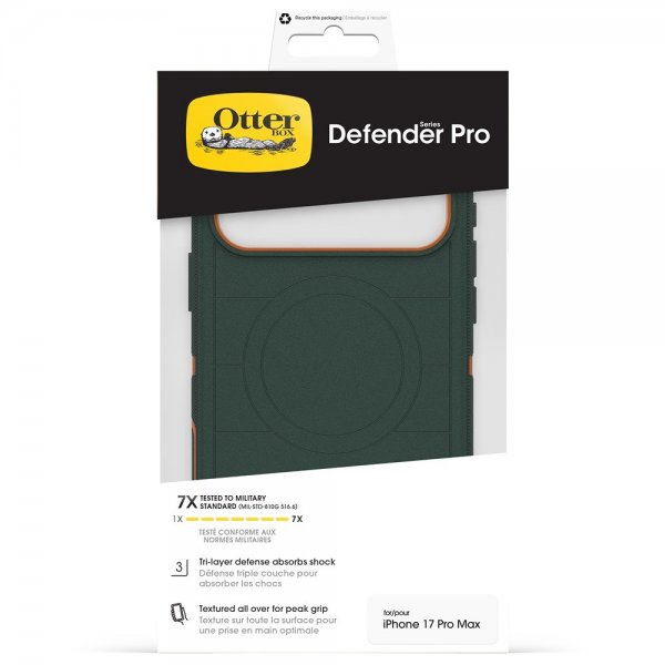 Otterbox iPhone 17 Pro Max Defender Pro MagSafe -suojakuori, Green Intrigue