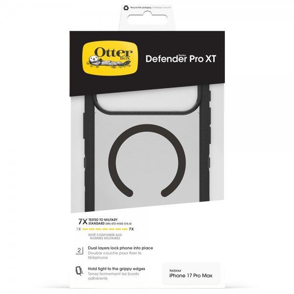 Otterbox iPhone 17 Pro Max -kuori Defender Pro XT MagSafe Dark Side
