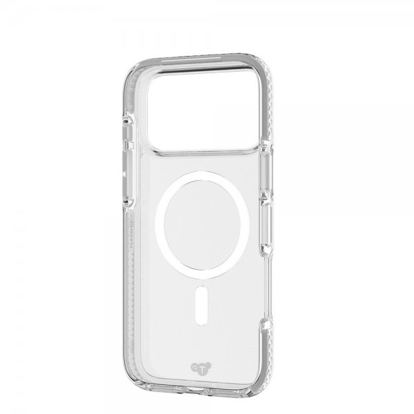 Tech21 iPhone 17 Pro Max -suojakuori EvoCrystal MagSafe Metallic Silver