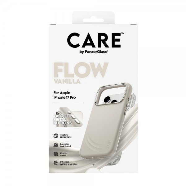 CARE by PanzerGlass iPhone 17 Pro - Flow MagSafe - Vanilla -suojakuori