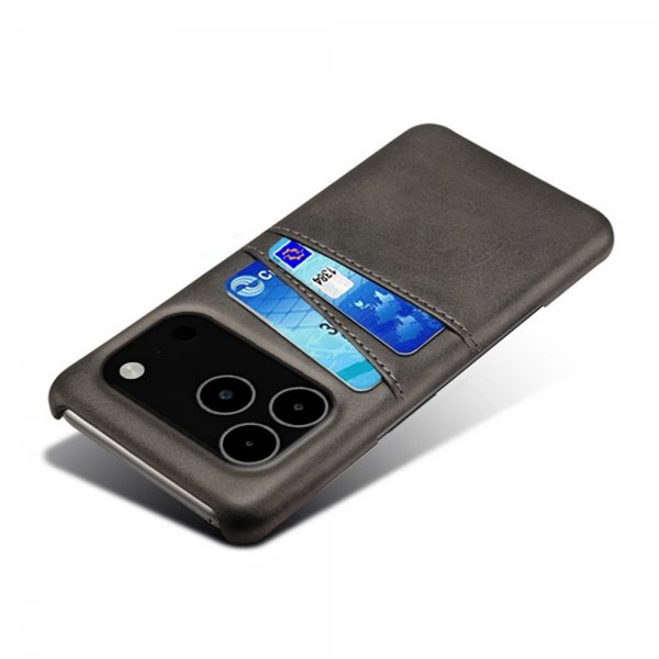 iPhone 17 Pro Max Kuori kahdella korttipaikalla Musta