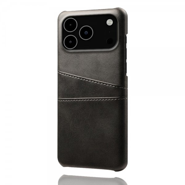 iPhone 17 Pro Max Kuori kahdella korttipaikalla Musta