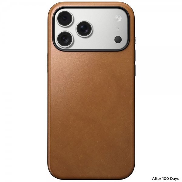 Nomad iPhone 17 Pro Max Modern Leather Case, English Tan