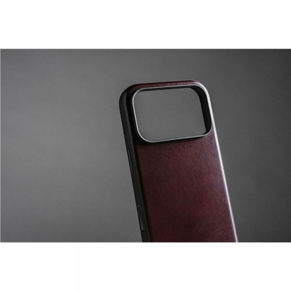 Nomad iPhone 17 Pro Max -suojakuori, Modern Leather Case, Horween Burgundy