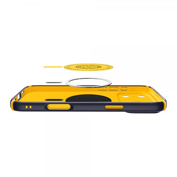Spigen iPhone 17 Pro Max -kuori Nano Pop Hybrid MagFit Blueberry Navy