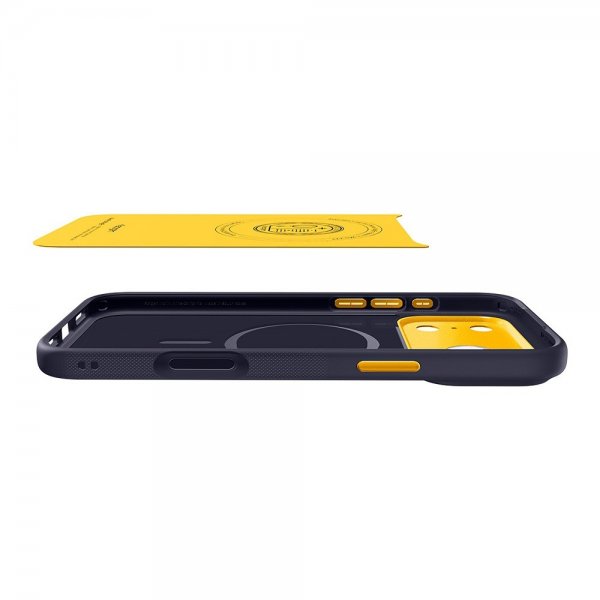 Spigen iPhone 17 Pro Max -suojakuori Nano Pop MagFit Blueberry Navy