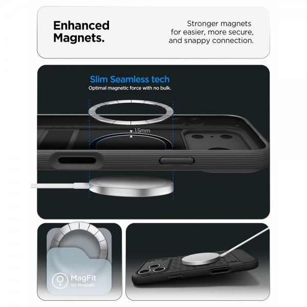 Spigen iPhone 17 Pro Max Kuori Parallax S MagFit Matte Black