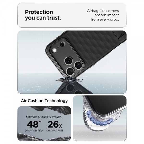 Spigen iPhone 17 Pro Max Kuori Parallax S MagFit Matte Black