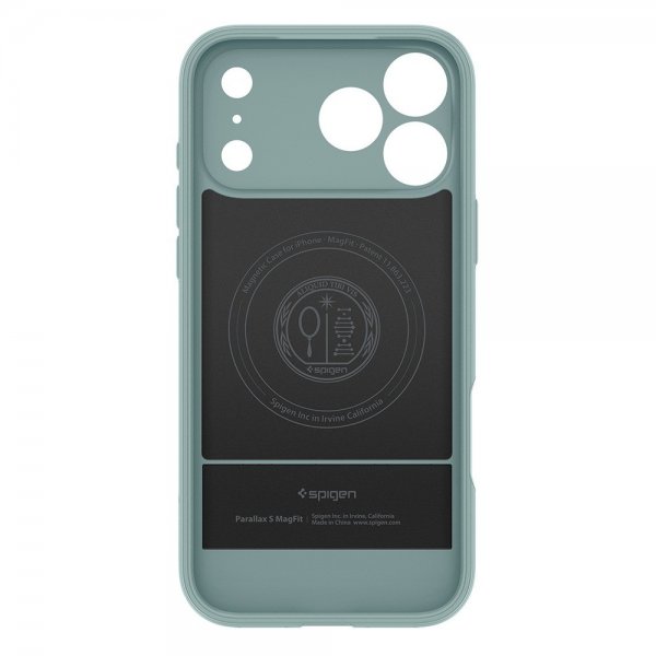 Spigen iPhone 17 Pro Max -kuori Parallax S MagFit Sage Green