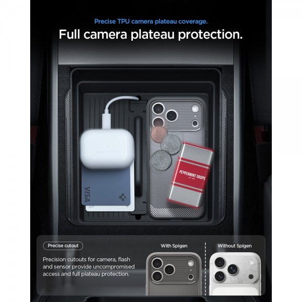 Spigen iPhone 17 Pro Max -kuori Rugged Armor MagFit Marble Gray