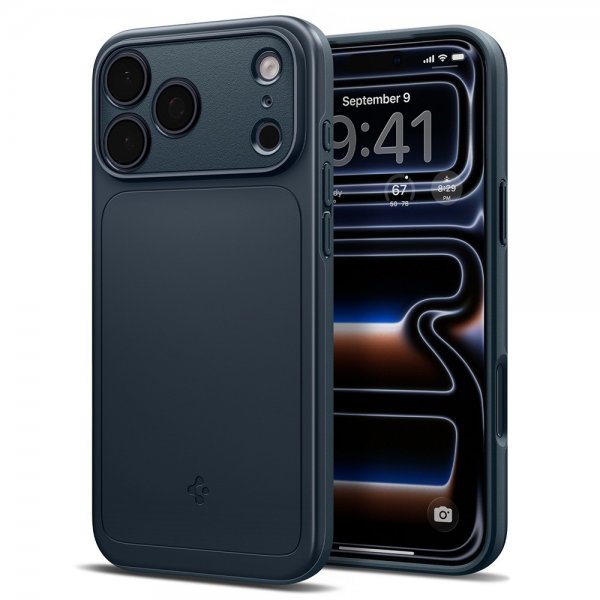 Spigen iPhone 17 Pro Max -kuori Thin Fit MagFit Metal Slate