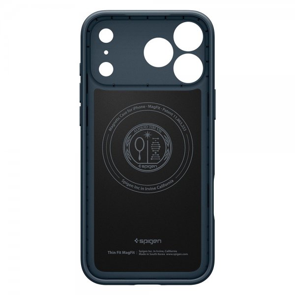 Spigen iPhone 17 Pro Max -kuori Thin Fit MagFit Metal Slate