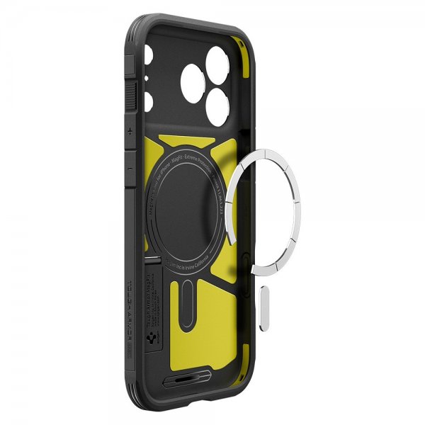 Spigen iPhone 17 Pro Max Kuori Tough Armor T MagFit Musta