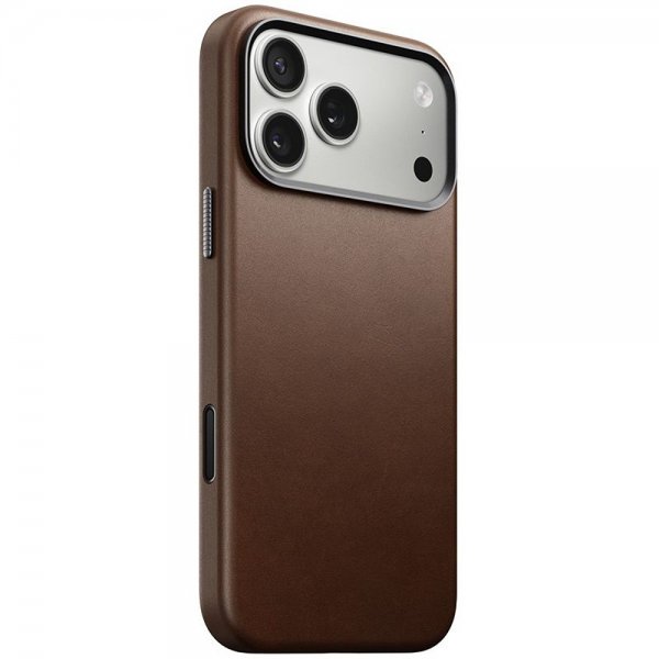 Nomad iPhone 17 Pro Max -kuori, perinteinen nahkakuori, ruskea