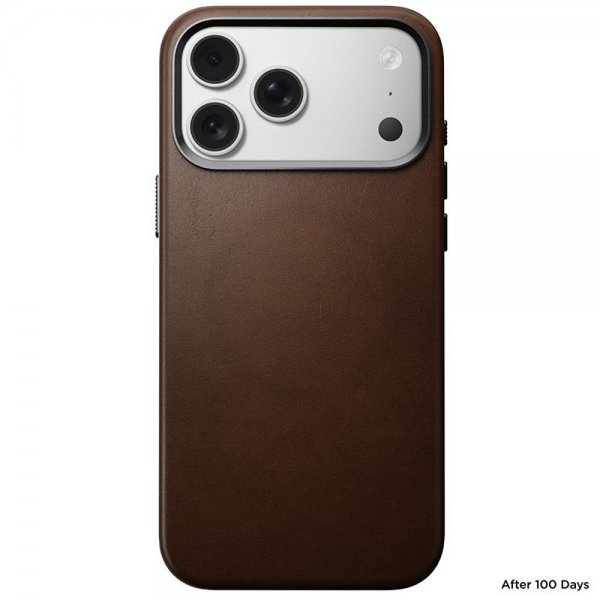 Nomad iPhone 17 Pro Max -kuori, perinteinen nahkakuori, ruskea