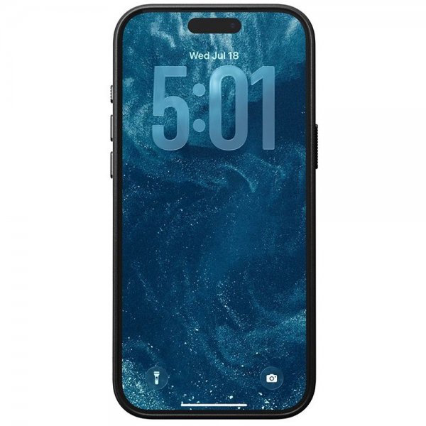 Nomad iPhone 17 Pro Max -suojakuori, perinteinen nahkakuori, musta
