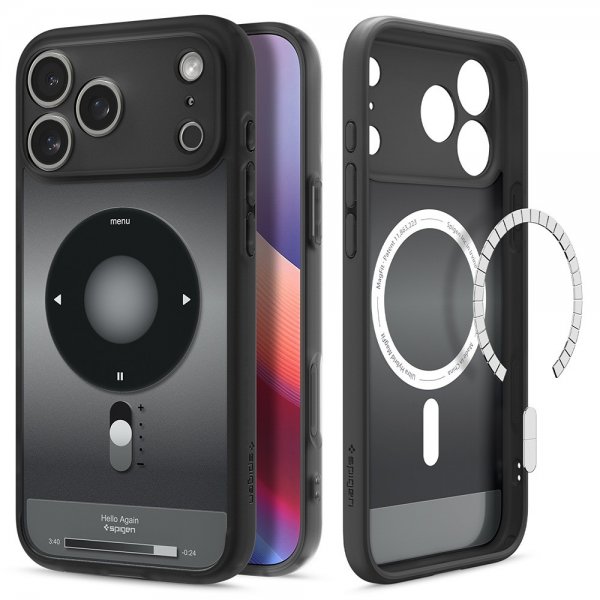 Spigen iPhone 17 Pro Max Kuori Ultra Hybrid Classic MagFit Musta
