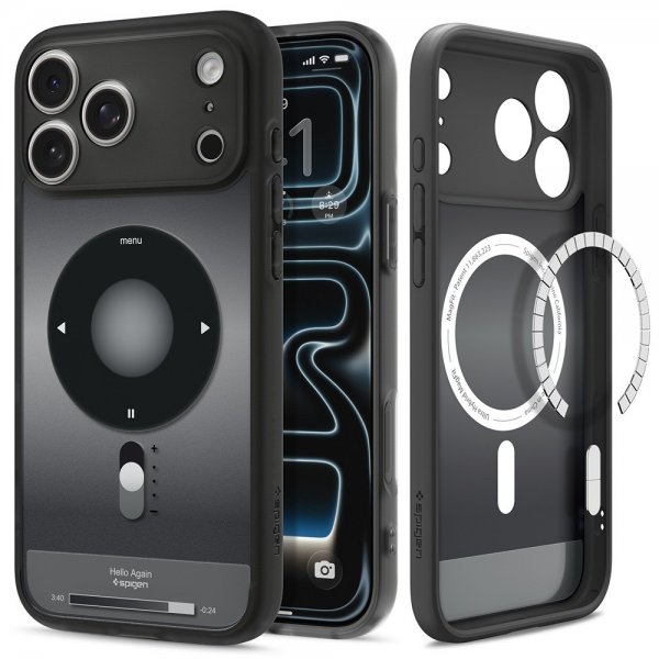 Spigen iPhone 17 Pro Max Kuori Ultra Hybrid Classic MagFit Musta