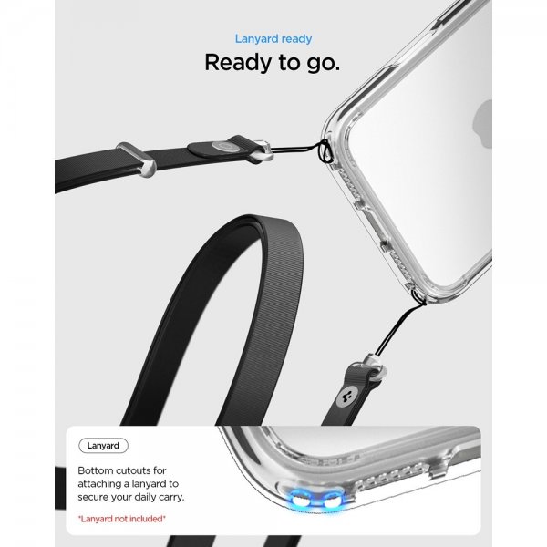 Spigen iPhone 17 Pro Max Ultra Hybrid Crystal Clear -suojakuori