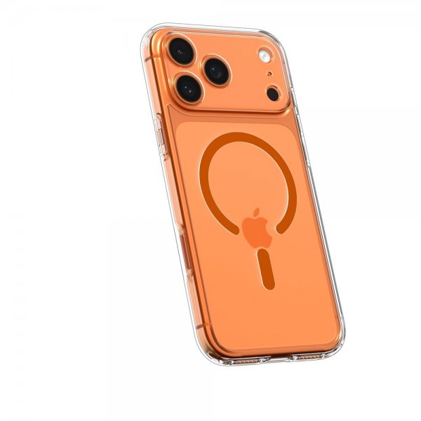 Spigen iPhone 17 Pro Max Kuori Ultra Hybrid MagFit Clear Orange