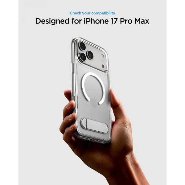 Spigen iPhone 17 Pro Max Ultra Hybrid S MagFit kirkas valkoinen kuori