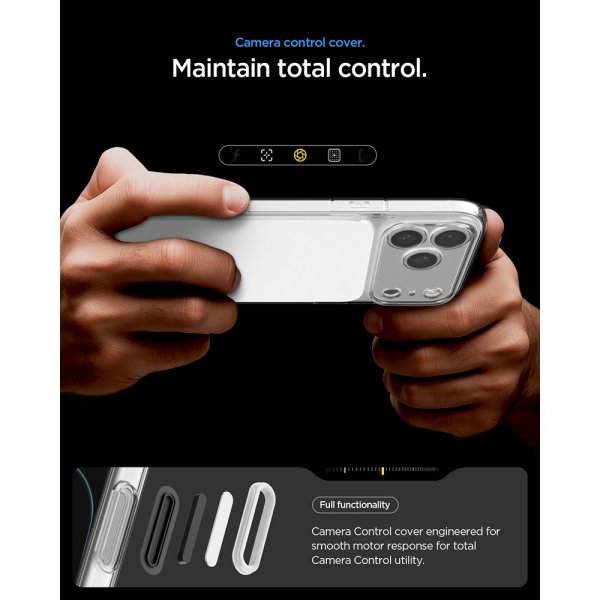 Spigen iPhone 17 Pro Max -kuori Ultra Hybrid T MagFit Glossy White