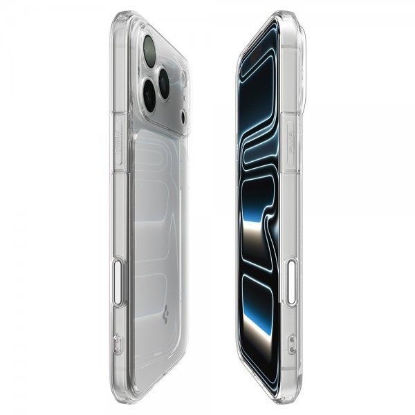 Spigen iPhone 17 Pro Max -kuori Ultra Hybrid T MagFit Glossy White