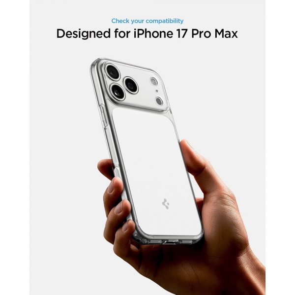 Spigen iPhone 17 Pro Max -kuori Ultra Hybrid T MagFit Glossy White
