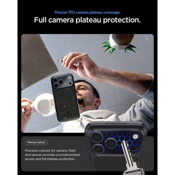 Spigen iPhone 17 Pro Max -kuori Ultra Hybrid T MagFit Matte Black