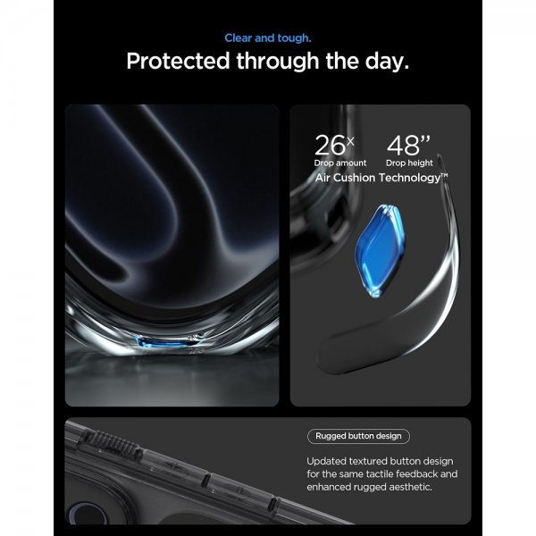 Spigen iPhone 17 Pro Max -kuori Ultra Hybrid T MagFit Matte Black