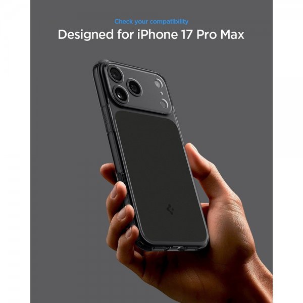 Spigen iPhone 17 Pro Max -kuori Ultra Hybrid T MagFit Matte Black