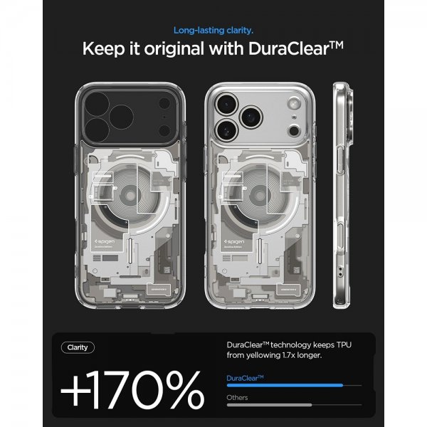Spigen iPhone 17 Pro Max Kuori Ultra Hybrid Zero One MagFit Natural Titanium