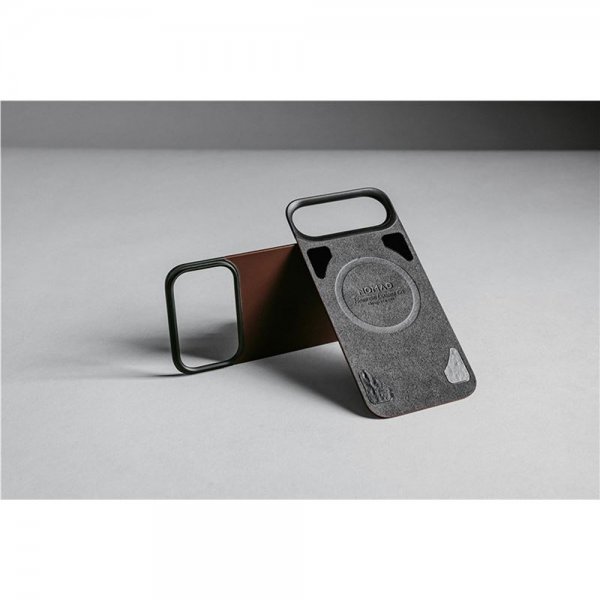 Nomad iPhone 17 Pro Max Skin Mag Nahkatakaosa Rustic Brown