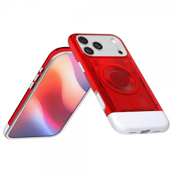 Spigen iPhone 17 Pro -kuori Classic C1 MagFit Ruby