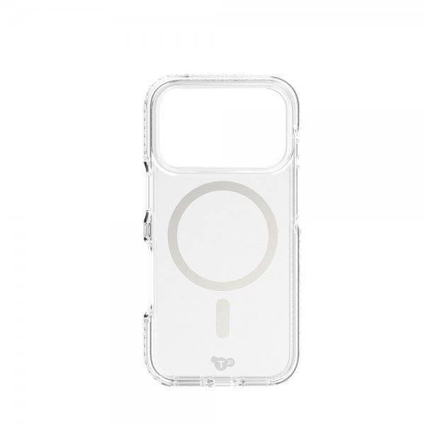 Tech21 iPhone 17 Pro Suojakuori EvoCrystal MagSafe Metallic Silver