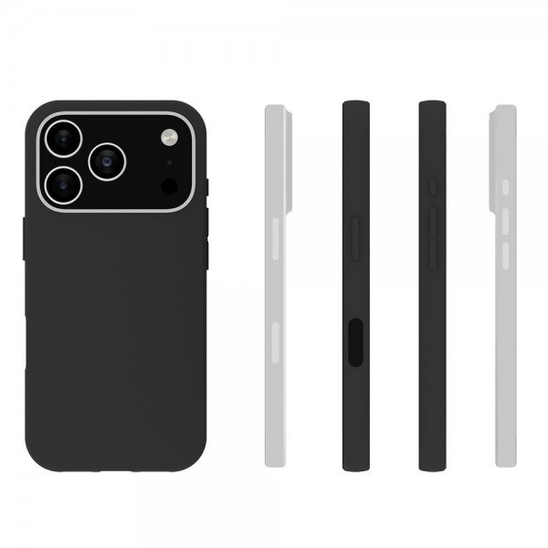 Nordic Covers iPhone 17 Pro -kuori Feather Series Raven Black