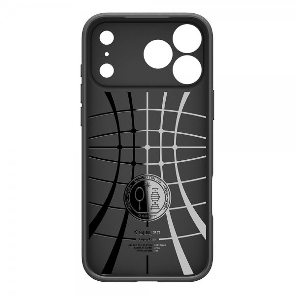 Spigen iPhone 17 Pro -suojakuori Liquid Air Matte Black