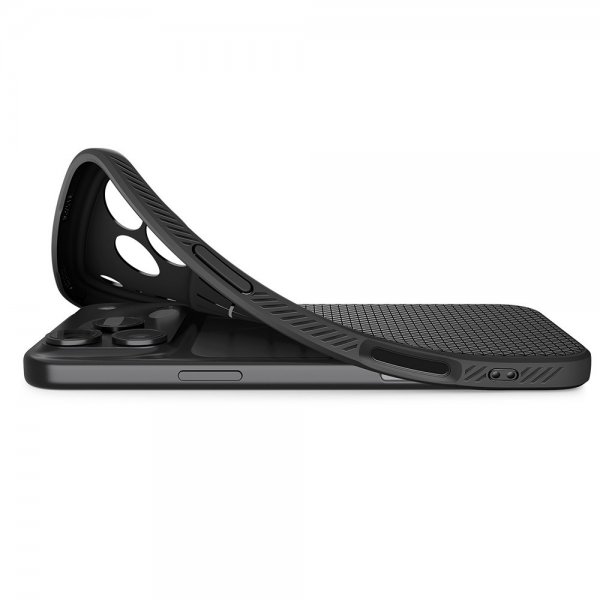Spigen iPhone 17 Pro -suojakuori Liquid Air Matte Black