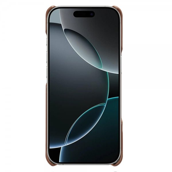 iPhone 17 Pro -kotelo kahdella korttipaikalla, tummanruskea