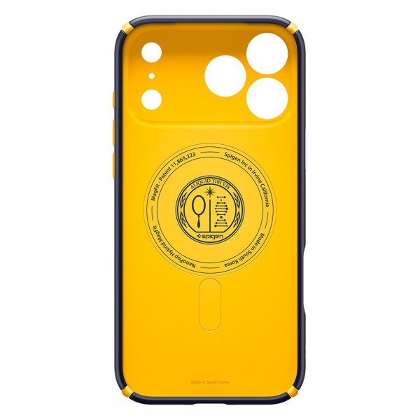 Spigen iPhone 17 Pro -kuori Nano Pop Hybrid MagFit Blueberry Navy
