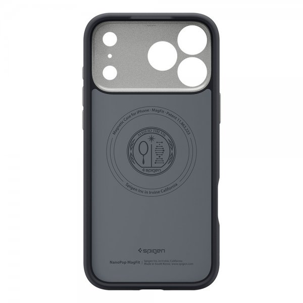 Spigen iPhone 17 Pro -kuori Nano Pop MagFit Black Sesame