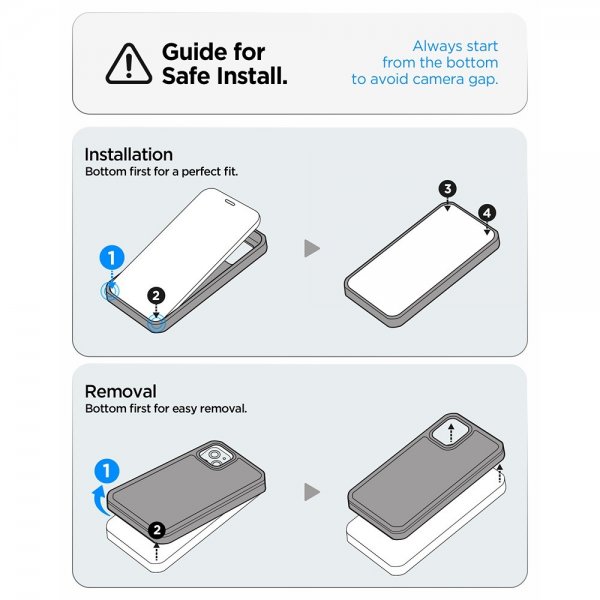 Spigen iPhone 17 Pro -kuori Optik Armor MagFit Musta