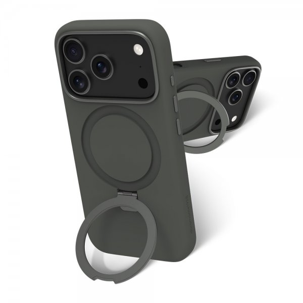 dbramante1928 iPhone 17 Pro -kuori Roskilde MagSafe Kickstand ICON Forest Shadow
