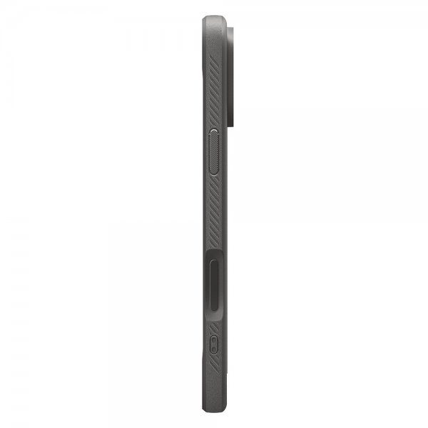 Spigen iPhone 17 Pro -kuori, Rugged Armor MagFit, harmaa