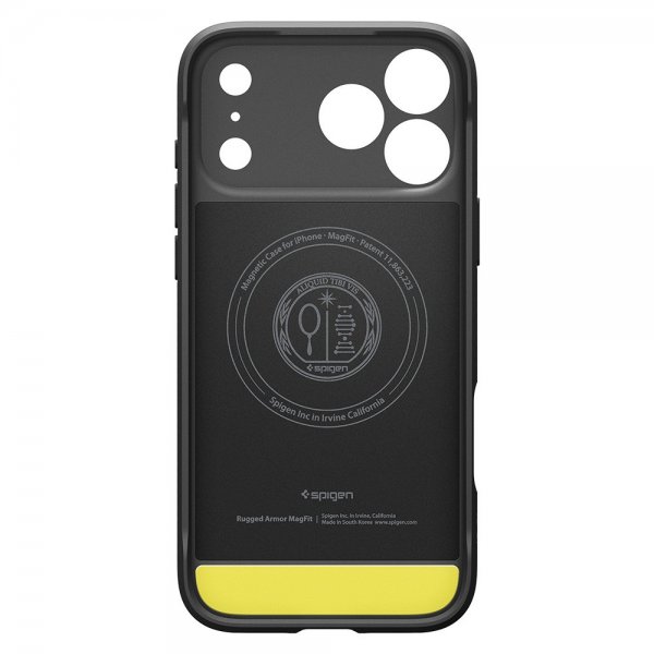Spigen iPhone 17 Pro -kuori Rugged Armor MagFit Matte Black